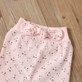 thumbnail image 6 of Toddler Baby Girls Knit Long Sleeve T Shirt Ribbed Sweatshirt Top Floral Pants Tracksuit Clothes, 6 of 7