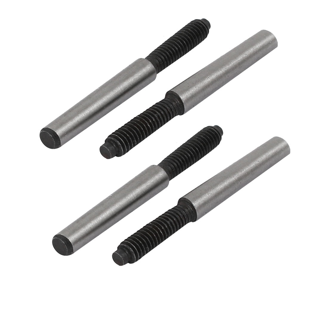 Unique Bargains M4x17mmx40mm 45 Carbon Steel External Thread Metric Taper Pin Fasteners 4pcs