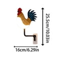 thumbnail image 3 of Binwennn Rooster Shape Wall Night Light USB Remote Control 3 Color Temperatures, 3 of 7
