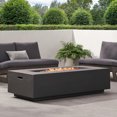 thumbnail image 4 of taoruifang 50000 BTU Rectangular MGO Propane Gas Fire Pit Table for Outdoor Patio Heating, Dark Grey, 4 of 15