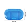thumbnail image 4 of Pyaiiner Vitamin Organizer Compact And Portable 3-Compartment Vitamin Box Morning Lunch And Night Vitamin Organizer Transparent, 4 of 7