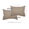 thumbnail image 5 of VHC Brands Sawyer Mill Ticking Stripe Pillowcase, Charcoal Gray, 21x30, Set of 2, 5 of 5