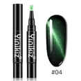 Sujito Clearance Nail Pen Eye Top Polish Cat for 1 Bright Coat Shiny