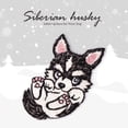 thumbnail image 4 of Guardurnaity 4 piezas lujosas pegatinas de apliques bordados para decoración elegante del hogar perros Husky hierro en Animal chaqueta parche lindo Accesorios de disfraces, 4 of 6