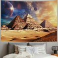 thumbnail image 2 of Creowell Egyptian Pyramid Tapestry Starry Sky Sphinx Wall Decoration Vintage Egyptian Art Tapestry Wall Hanging for Living Room Bedroom Decoration Painting, 2 of 6