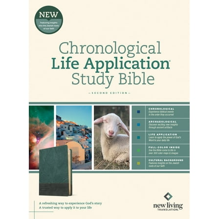 NLT Chronological Life Application Study Bible (Second Edition)-Palm Forest Teal LeatherLike