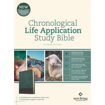 NLT Chronological Life Application Study Bible (Second Edition)-Palm Forest Teal LeatherLike
