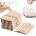 thumbnail image 2 of BE-TOOL 100/200 Pcs Wood Tongue Depressor Disposable  For Tattooing Hairdressing Wax Rod Medical Stick, 2 of 8