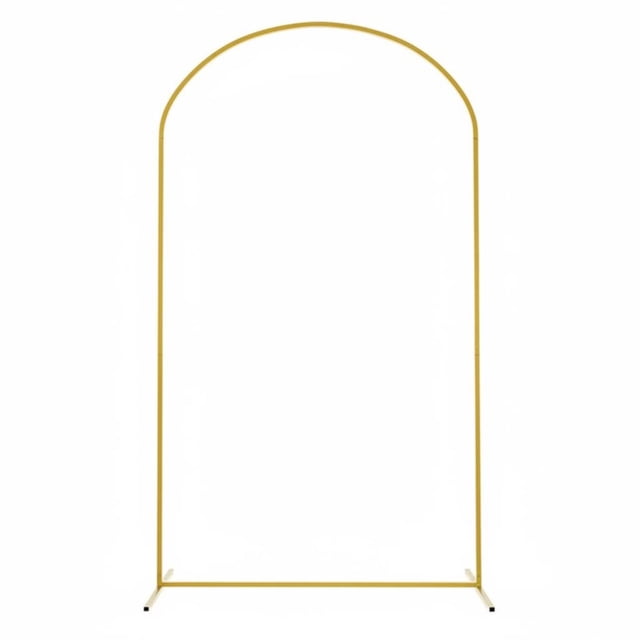 kowaku Gold Metal Arch Stand Reusable Wedding Arch Frame Easy Assembly Arched Backdrop Frame for Party