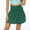 Green, variant on Idoravan Women's Basic Versatile Skirt Clearance Women High Waist Dot Print Mini Skirt Elasticity Waist A-Line Short Skirt