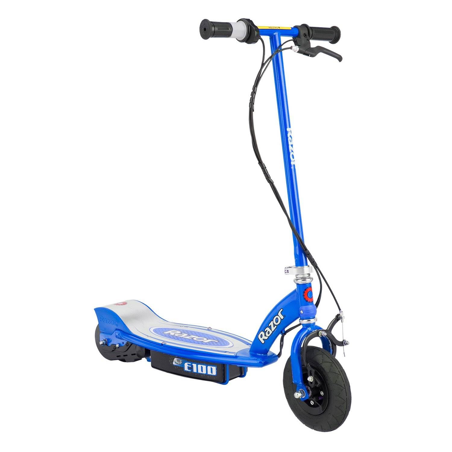 Blue Electric Scooter Childrens 120w 24v Escooter Stand Ride On Toy Battery Operated