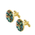 thumbnail image 2 of Sea Horse Stylish Stainless Steel Cufflinks for Dress Shirts - for Formal Occasions, 2 of 6
