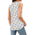 thumbnail image 6 of ITSAME Women's Summer Tank Tops Crewneck Floral Print Sleeveless Shirts Breathable Casual Tops Pink Size S, 6 of 6