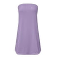 thumbnail image 3 of Goodeals Womens Tube Tops Summer Casual Sleeveless Bandeau Tanks Strapless Sexy Off Shoulder Shirts Loose Holiday Going Out Blouses(Purple,XL), 3 of 4