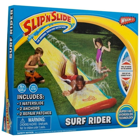 Wham-o Slip N Slide Surf Rider 16' Water Slide Backyard (Best Soap For Slip And Slide)