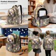 thumbnail image 3 of DISNIMO Kids Backpack for Girls, Cute Panda Floral Print 3 in 1 School Backpack Set with Lunch Box and Pencil Case, 17 Inch Lightweight School Bookbag Travel Daypack, 3 of 7
