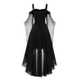 DEROX Womens Halloween Costumes 2025 Plus Size Gothic Dress Off