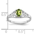 thumbnail image 2 of Primal Gold 14 Karat White Gold 6x4mm Oval Peridot Ring, 2 of 4
