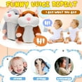 thumbnail image 6 of Triani Talking Hamster Repeats What You Say Pet Talking Hamster Toy Mouse Interactive Stuffed Plush Animal Electronic Pet Chat Mouse Buddy for Toddlers(Brown), 6 of 7