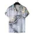 thumbnail image 5 of Camisas de verano nuevas para hombres y mujeres, con estampado floral en 3D, camisas de manga corta con solapa, moda urbana para niños y niñas, camisetas de playa hawaianas, 5 of 5