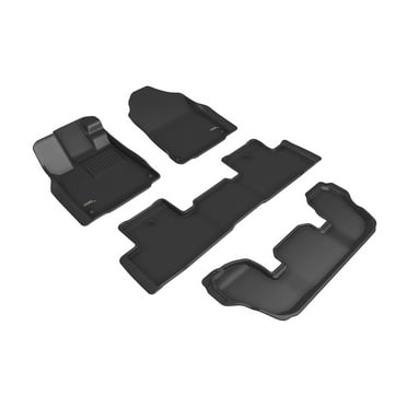3D Maxpider 2022-2024 Fits Acura MDX 1st Row 2nd Row 3rd Row Floor Mat Kagu Carbon Fiber Embossed Pattern Black L1AC01601509