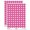 Hot Pink, variant on Square Root Math Symbol 200+ Round Stickers - Light Green - Gloss Finish - 0.50" Size