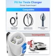 thumbnail image 4 of Tesla to J1772 Charging Adapter - Max 80A & 250V J1772 EV Adapter Compatible with Tesla Destination Chargers and Mobile Connectors (for Tesla Level 1/2 Chargers(80A Max), White), 4 of 9