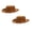 Brown, variant on Kids Felt Woody Cowboy Hat | Adjustable WideâBrim Western Hat, Costume Accessory for Themed Party & DressâUp Activities,2 Pcs