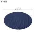 thumbnail image 2 of Uxcell 4 Pcs Polyester Round Bar Stool Covers Fit 11"- 14" Seat Cushions for Chairs Stool Slipcovers Dark Blue, 2 of 6