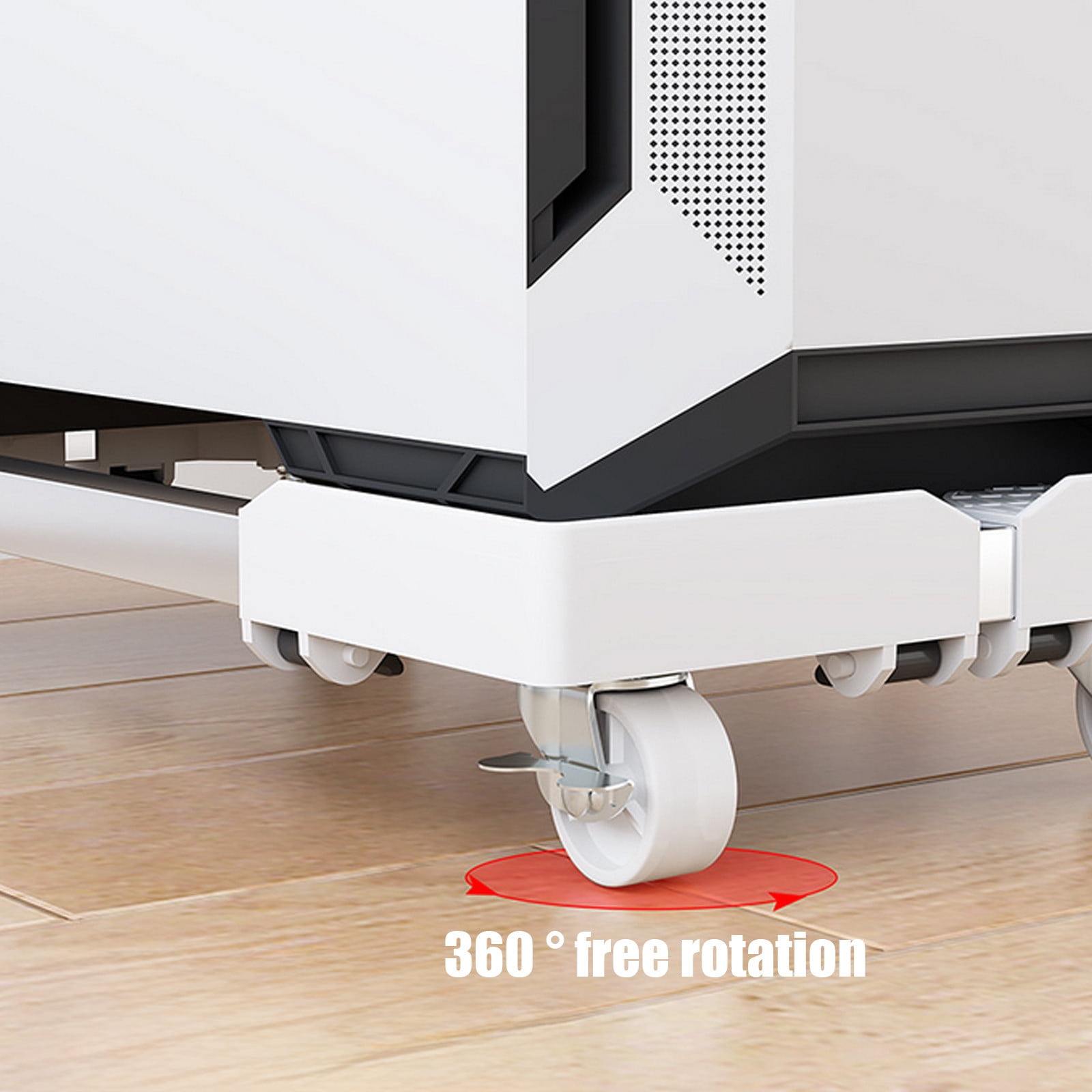 Msgweeeg Mobile Computer Tower Stand Retractable Base with Universal Wheels Rolling Caster Under Desk Organizer Adjustable Office Storage PC Case Easy Transport Home Workstation Setup