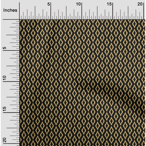oneOone Cotton Flex Fabric Geometric Ikat Print Fabric By The Yard 40 Inch Wide