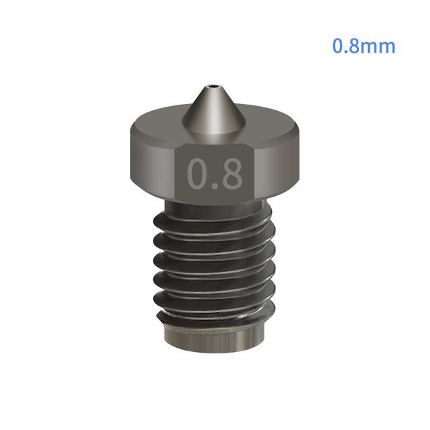 Piezas de impresora 3D de acero endurecido mueren boquilla de acero 1,75mm 0,2/0,3/0,4/0,5/0,6/0,8/1,0mm