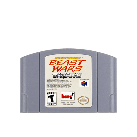 Transformers: Beast Wars Transmetals - N64 Video Game for Nintendo 64