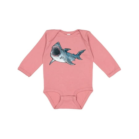 

Inktastic Great White Shark Gift Baby Boy or Baby Girl Long Sleeve Bodysuit