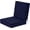Navy, variant on Outdoor Deep Seat Patio Cushions, 24 x 24 Waterproof & 3-Year Fade Resistant Outdoor Cushions with Removable Covers,Ties and Handle for Chair, Sofa, Couch, Black