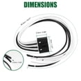 thumbnail image 4 of 14AWG Soplador Motor Resistencia Conector, Plástico, 645-702, Negro, 4 of 7