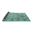 thumbnail image 2 of Ahgly Company Indoor Square Persian Light Blue Traditional Area Rugs, 8' Square, 2 of 4