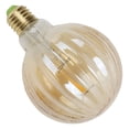 thumbnail image 4 of Bombilla retro G95 E27 4W 220V Forma de sandía Bombilla de lámpara de filamento LED Iluminación decorativa Luz cálida (Oro), 4 of 5