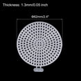 thumbnail image 2 of Unique Bargains 5pcs 2.4' Plastic Mesh Canvas Sheet 16 Count Round Needlepoint Blank Canvas for Embroidery, White, 2 of 5
