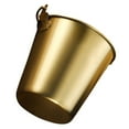thumbnail image 4 of Minkissy 1Set Mini Metal Bucket Golden Small Metal Pail Bucket For Home Use 11.8X7.9X4.1In, 4 of 8
