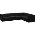 thumbnail image 1 of Meridian Furniture Quincy Black Velvet Modular Sectional, 1 of 13