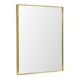 thumbnail image 6 of Head West Brassy Gold Spectrum Metal Rectangular Bathroom Vanity Mirror - 36" x 30", 6 of 8