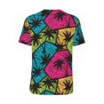 thumbnail image 3 of Rocae Hawaii Palms for Breathable Men's Baseball T-Shirt Fashionable Casual Baseball Jersey, Moisture-wicking Sportswear 4X-Large, 3 of 9