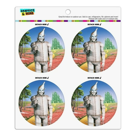 

Wizard of Oz Tin Man Character Refrigerator Fridge Locker Vinyl Circle Magnet Set