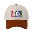thumbnail image 2 of OAVQHLG3B 2026 Soccer Fan Cap，Classic Baseball Caps, USA, CAN, MEX Baseball Hat, Adjustable Unisex Fit, Breathable Cotton, for Soccer Supporter, 2 of 6
