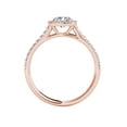 thumbnail image 3 of 1 Carat T.W. Diamond Split-Shank Single Halo 14kt Rose Gold Engagement Ring, 3 of 4