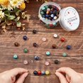 thumbnail image 2 of 100Pcs 7 Chakra Beads Natural Gemstone Geniune Stone Colorful Round Crystal Healing Energy Loose Bead Elastic Threads, 2 of 7