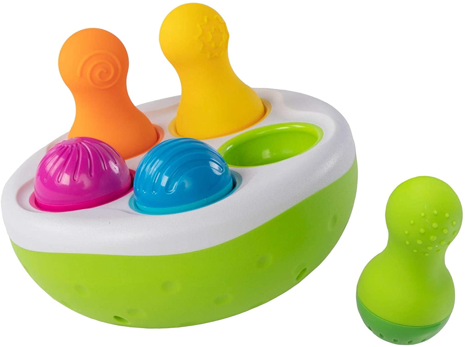 Fat Brain Toys SpinnyPins Baby Toys & Gifts for Babies, SPIN, WOBBLE, SORT,  AND DISCOVER! Wobbly bowl for sorting textured, wobbly pins By Brand Fat  Brain Toys - Walmart.com