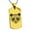 Gold, variant on Stainless Steel Day of the Dead Sugar Skull Panda Engraved Dog Tag Pendant Necklace