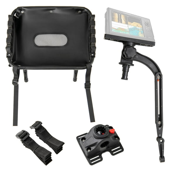 Costway Fishing Boat Accessory Set of 2 with Mount Bracket 360° Rotatable Height Adjustable